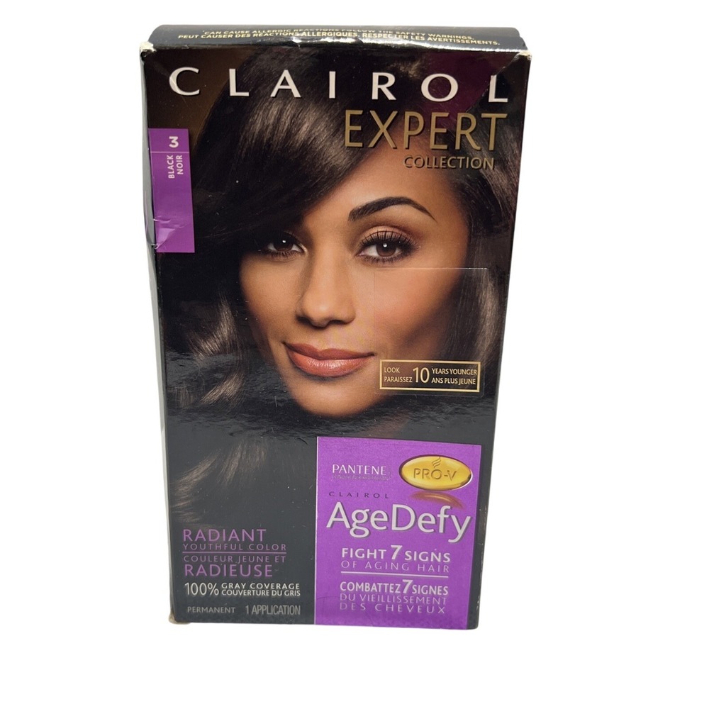 Clairol Age Defy Permanent Hair Color #3 Black